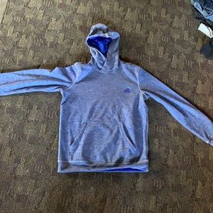 Adidas Climawarm Blue Hooded Sweatshirt